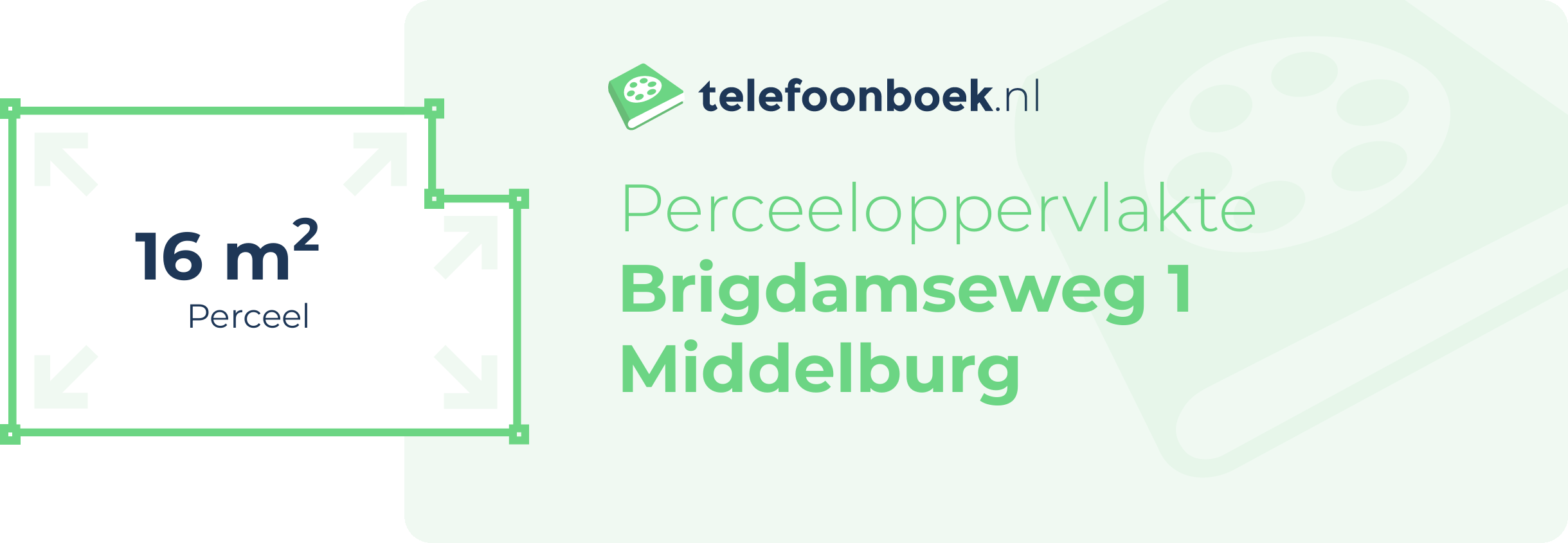 Perceeloppervlakte Brigdamseweg 1 Middelburg