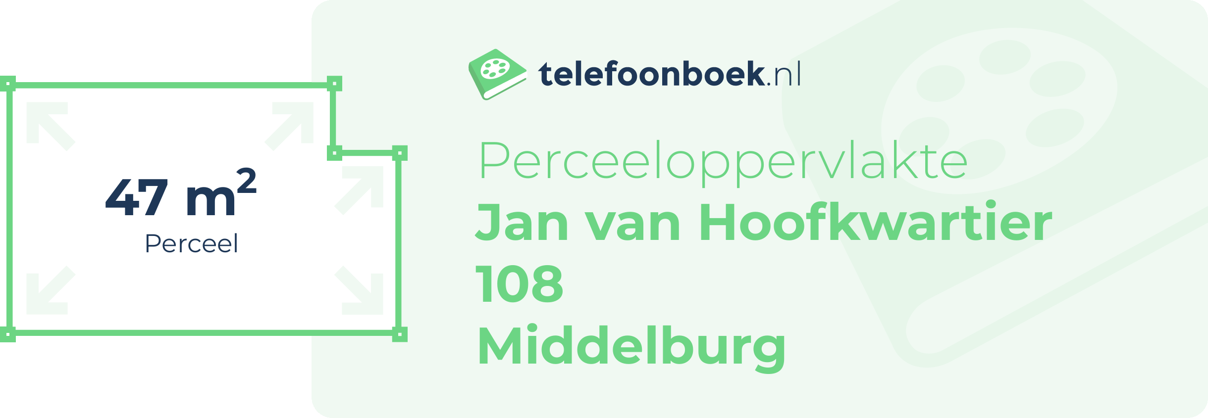 Perceeloppervlakte Jan Van Hoofkwartier 108 Middelburg