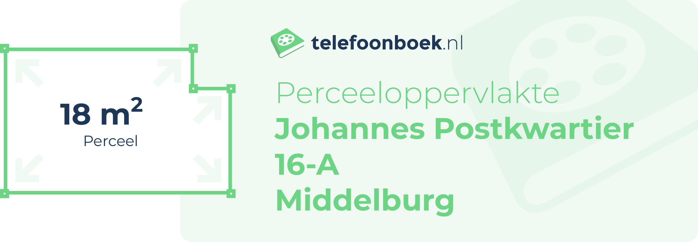 Perceeloppervlakte Johannes Postkwartier 16-A Middelburg