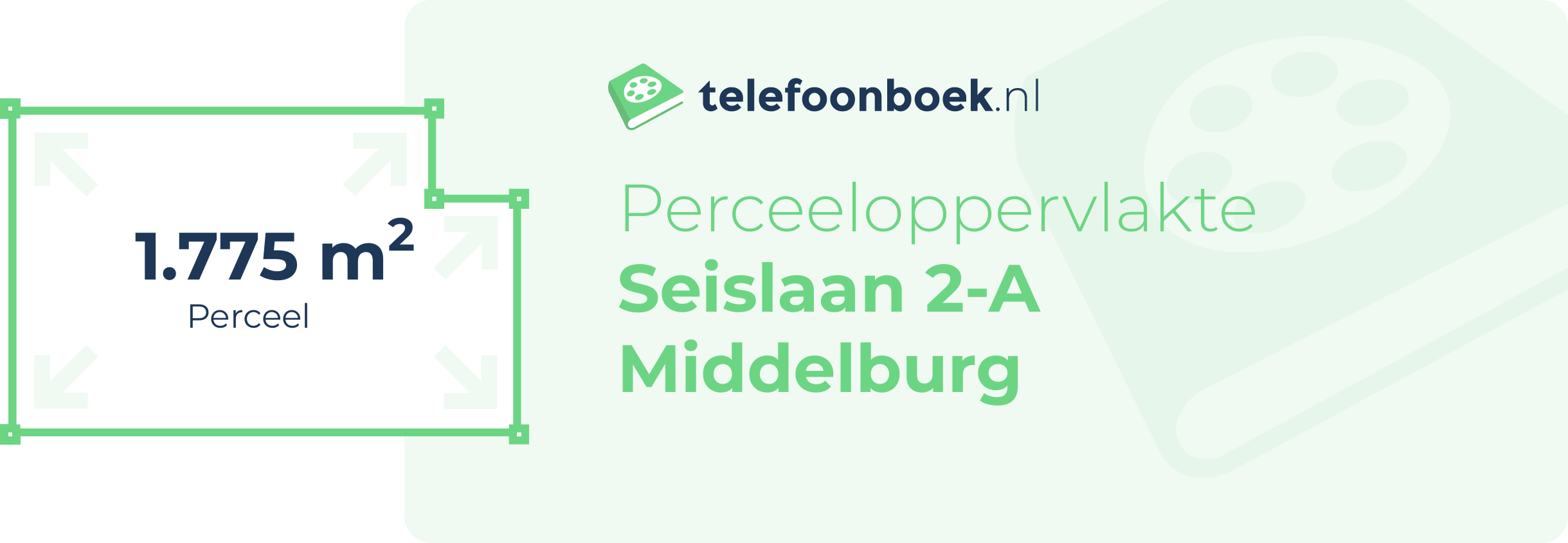 Perceeloppervlakte Seislaan 2-A Middelburg