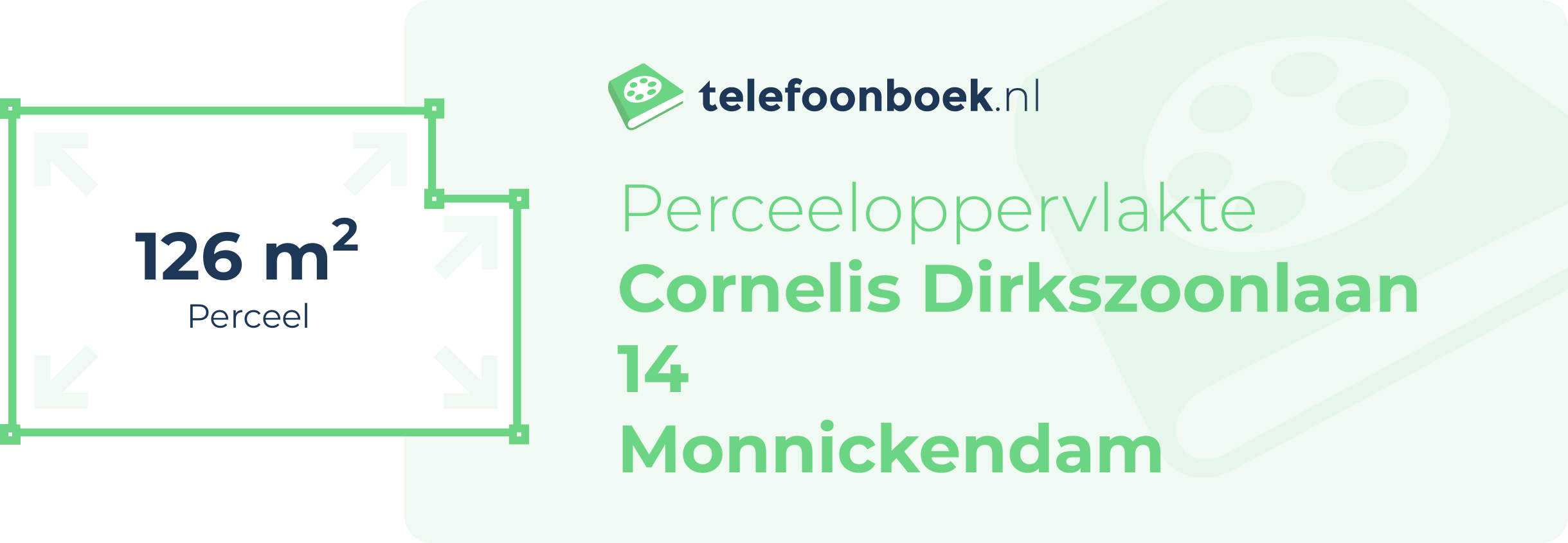 Perceeloppervlakte Cornelis Dirkszoonlaan 14 Monnickendam