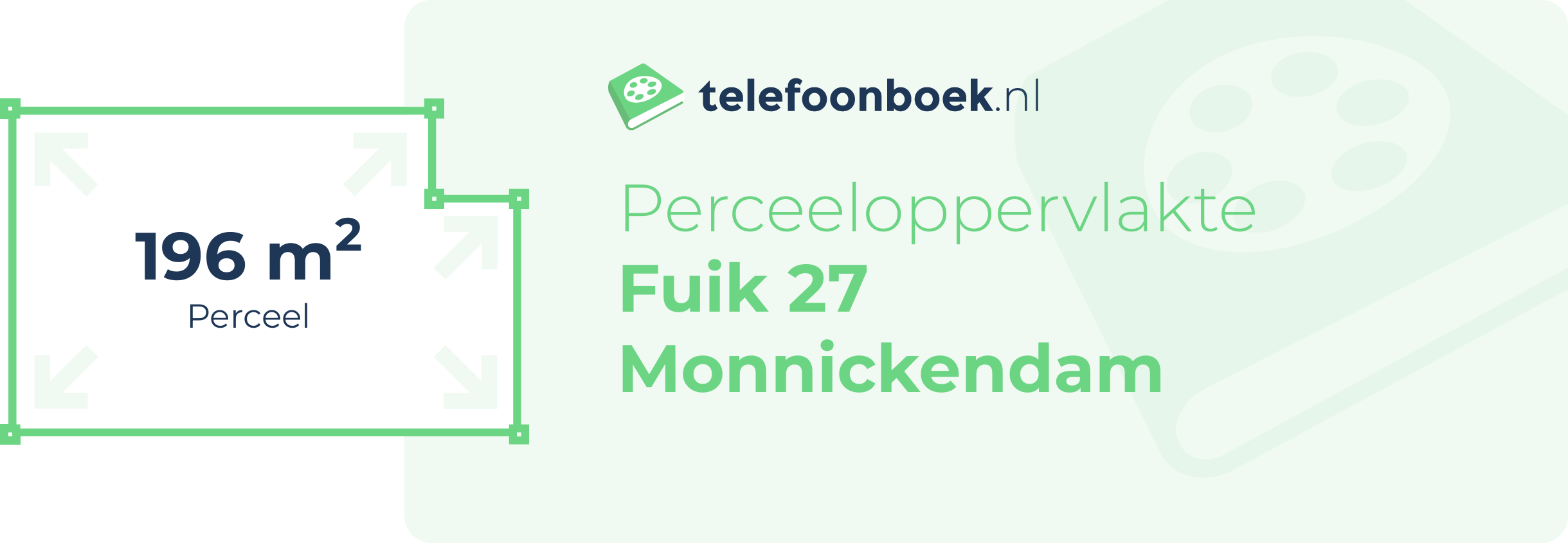 Perceeloppervlakte Fuik 27 Monnickendam