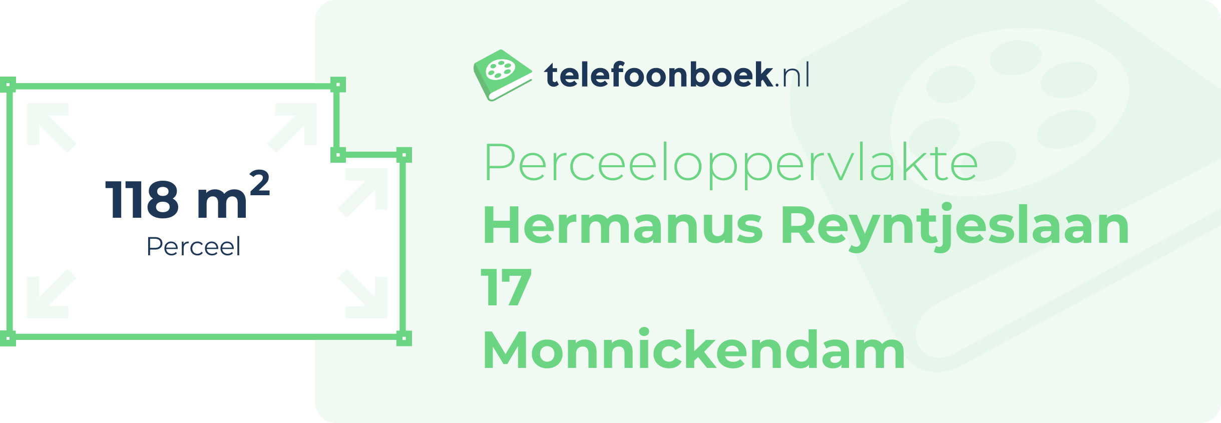 Perceeloppervlakte Hermanus Reyntjeslaan 17 Monnickendam