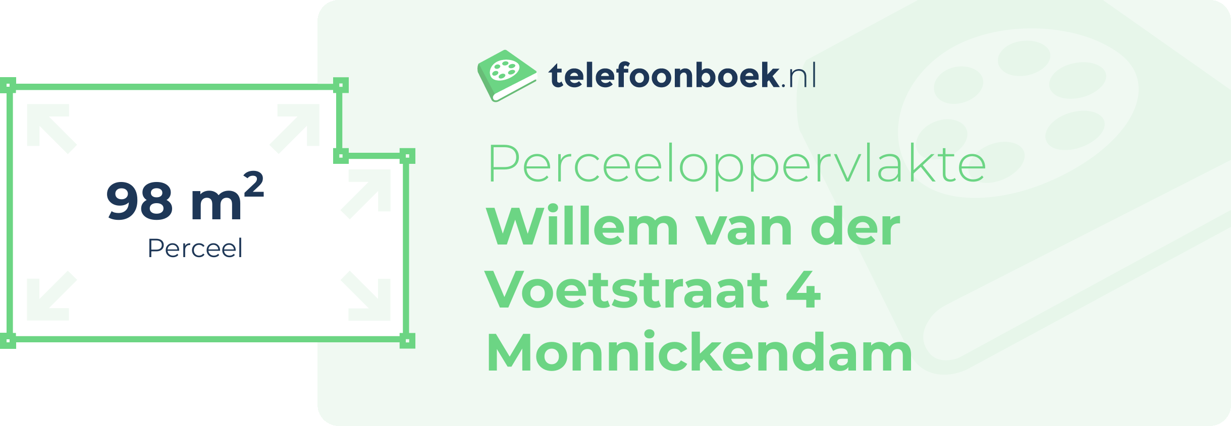 Perceeloppervlakte Willem Van Der Voetstraat 4 Monnickendam
