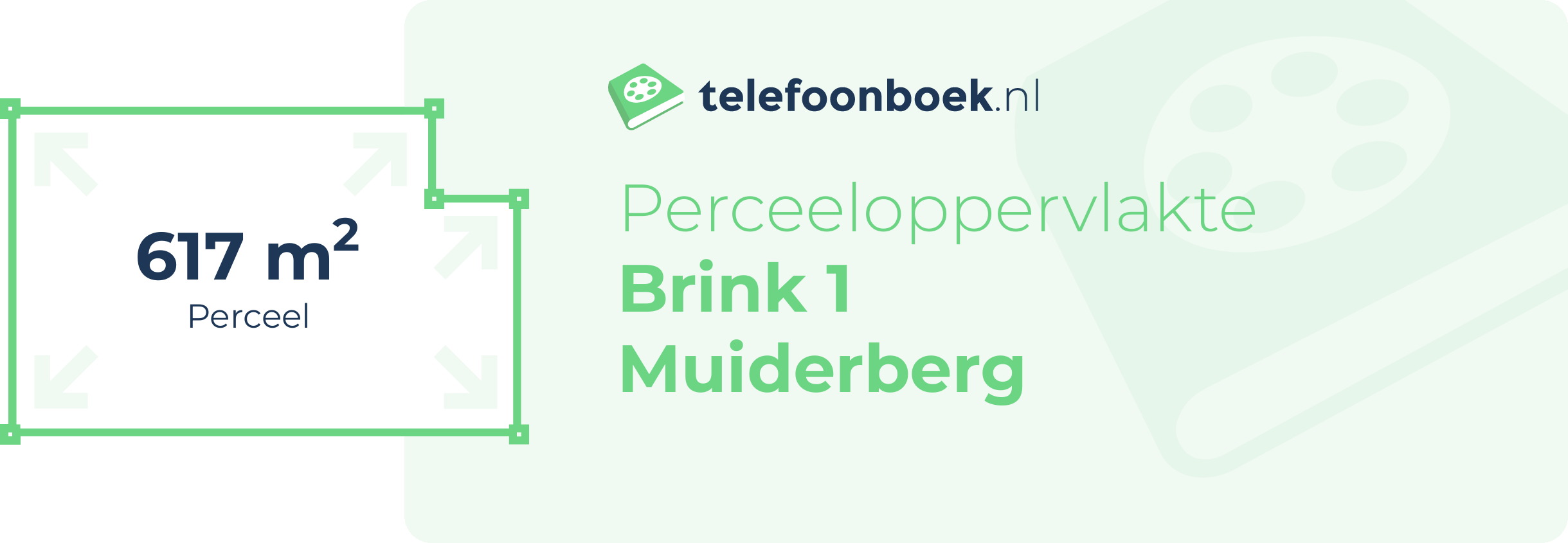 Perceeloppervlakte Brink 1 Muiderberg