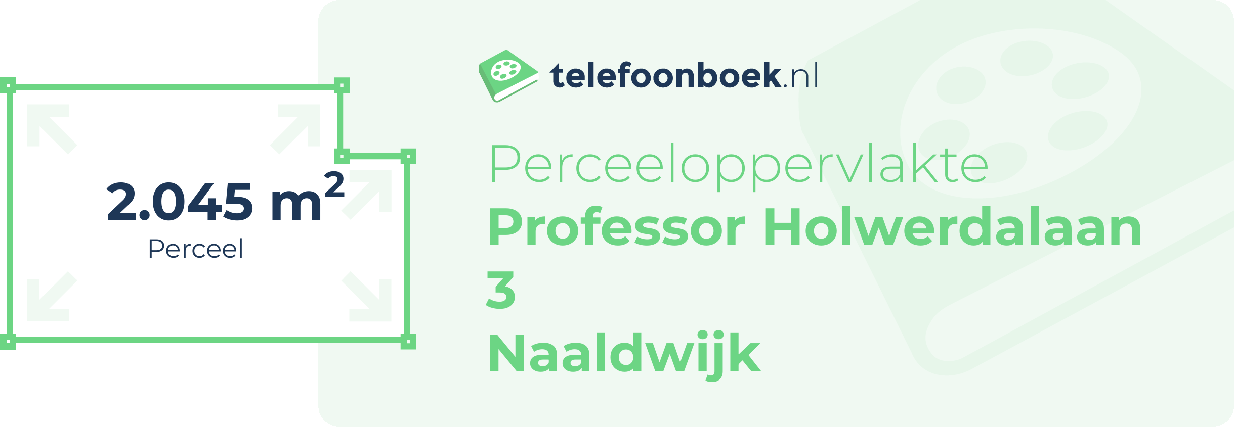 Perceeloppervlakte Professor Holwerdalaan 3 Naaldwijk