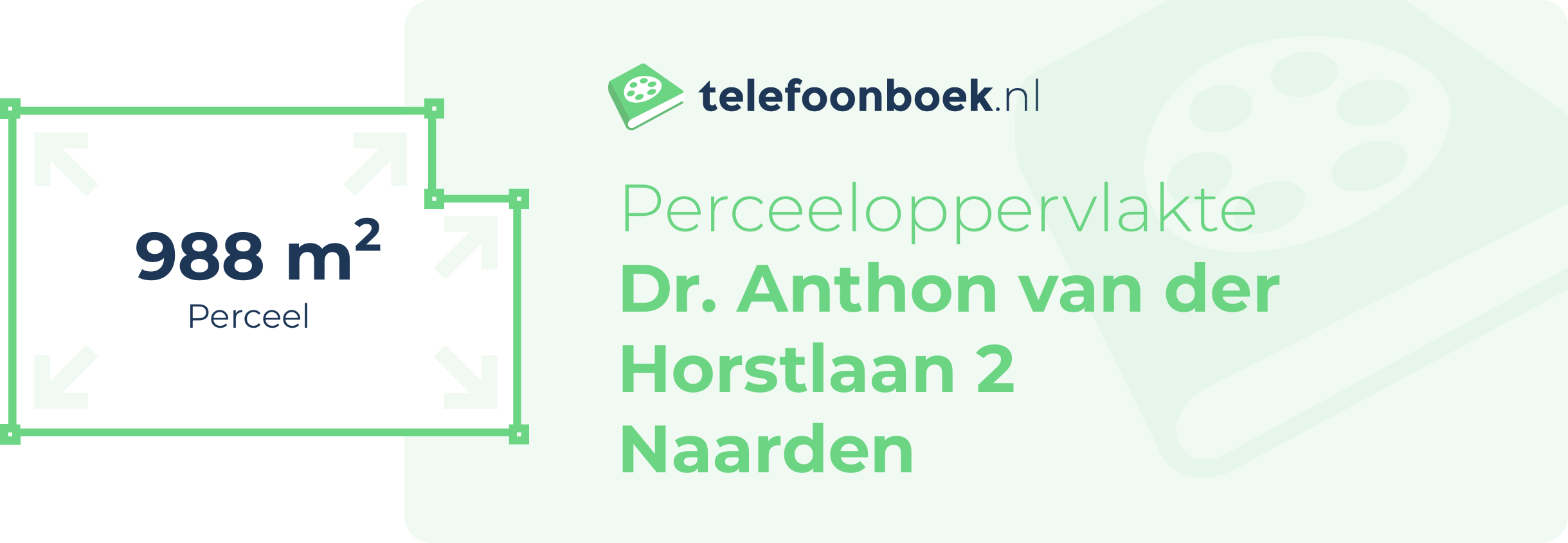 Perceeloppervlakte Dr. Anthon Van Der Horstlaan 2 Naarden