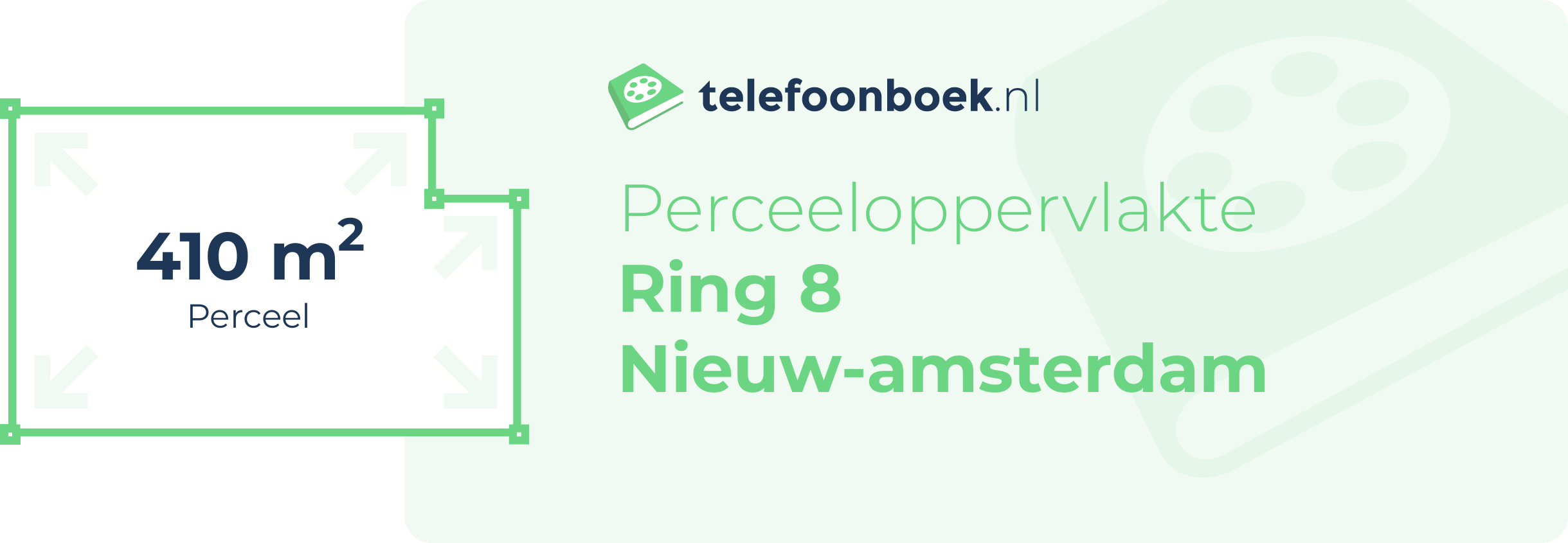 Perceeloppervlakte Ring 8 Nieuw-Amsterdam