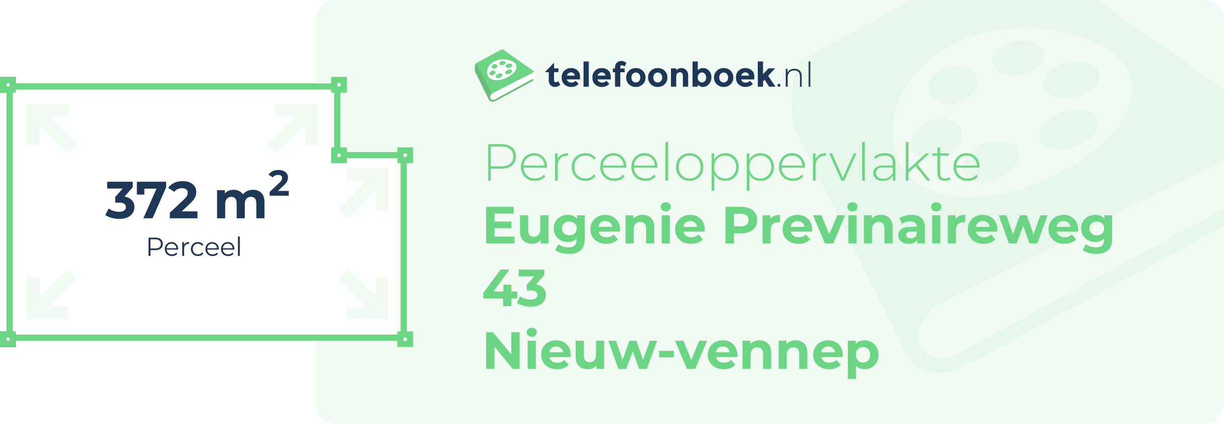 Perceeloppervlakte Eugenie Previnaireweg 43 Nieuw-Vennep