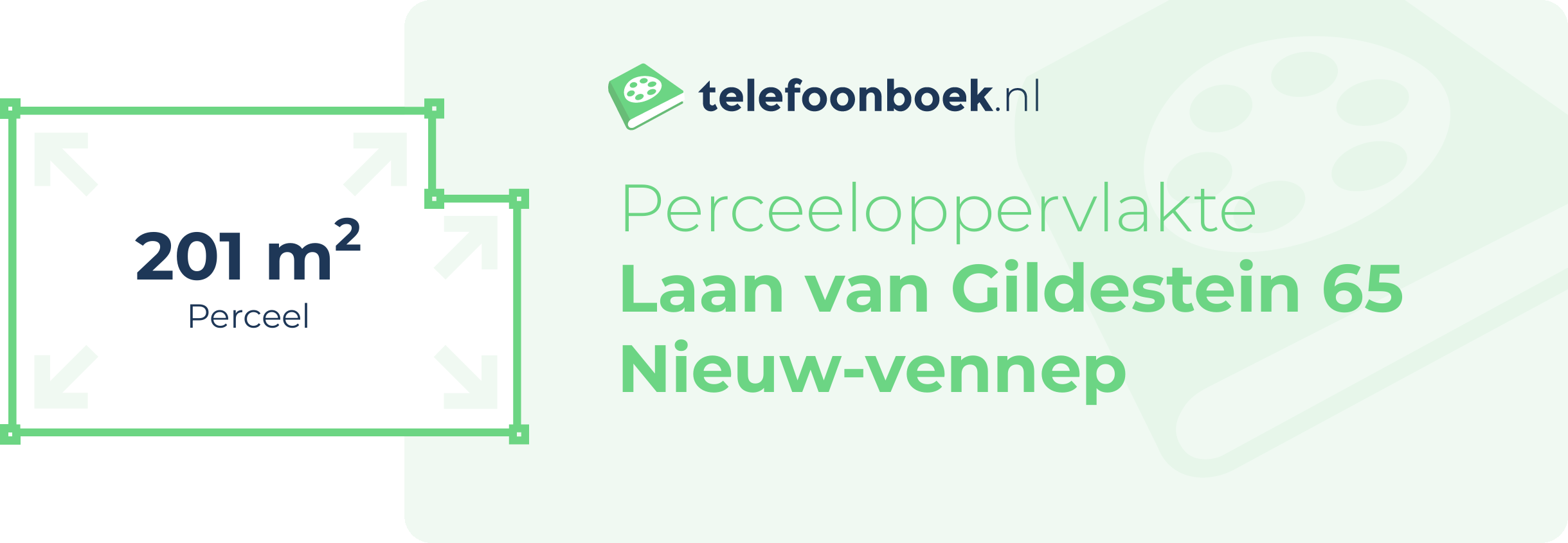 Perceeloppervlakte Laan Van Gildestein 65 Nieuw-Vennep