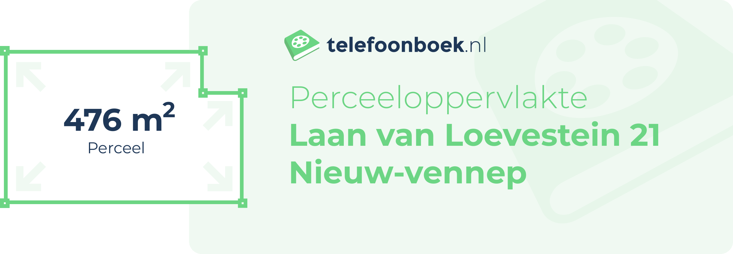 Perceeloppervlakte Laan Van Loevestein 21 Nieuw-Vennep