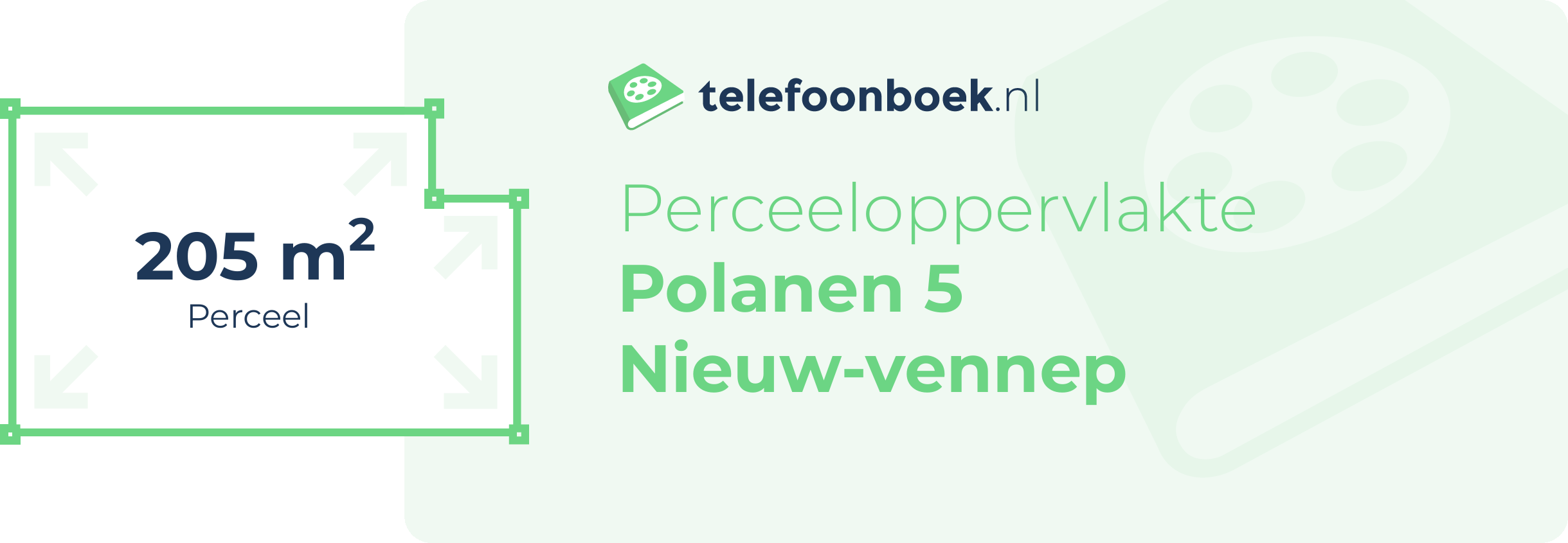 Perceeloppervlakte Polanen 5 Nieuw-Vennep