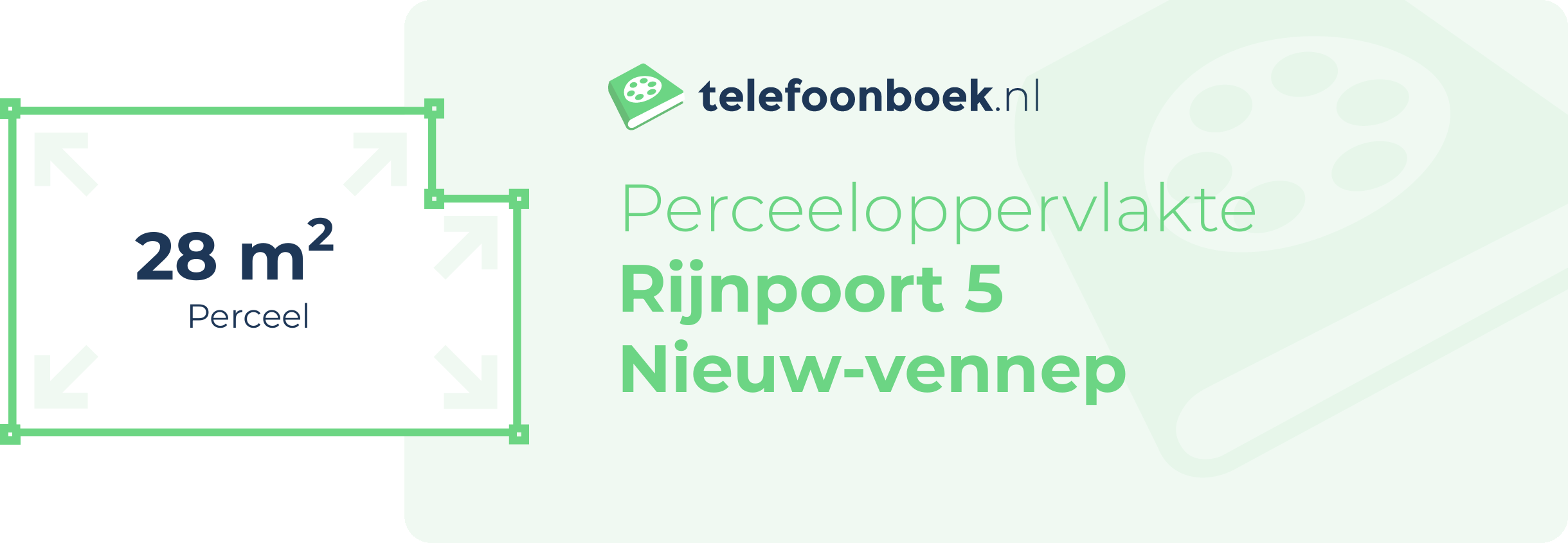 Perceeloppervlakte Rijnpoort 5 Nieuw-Vennep