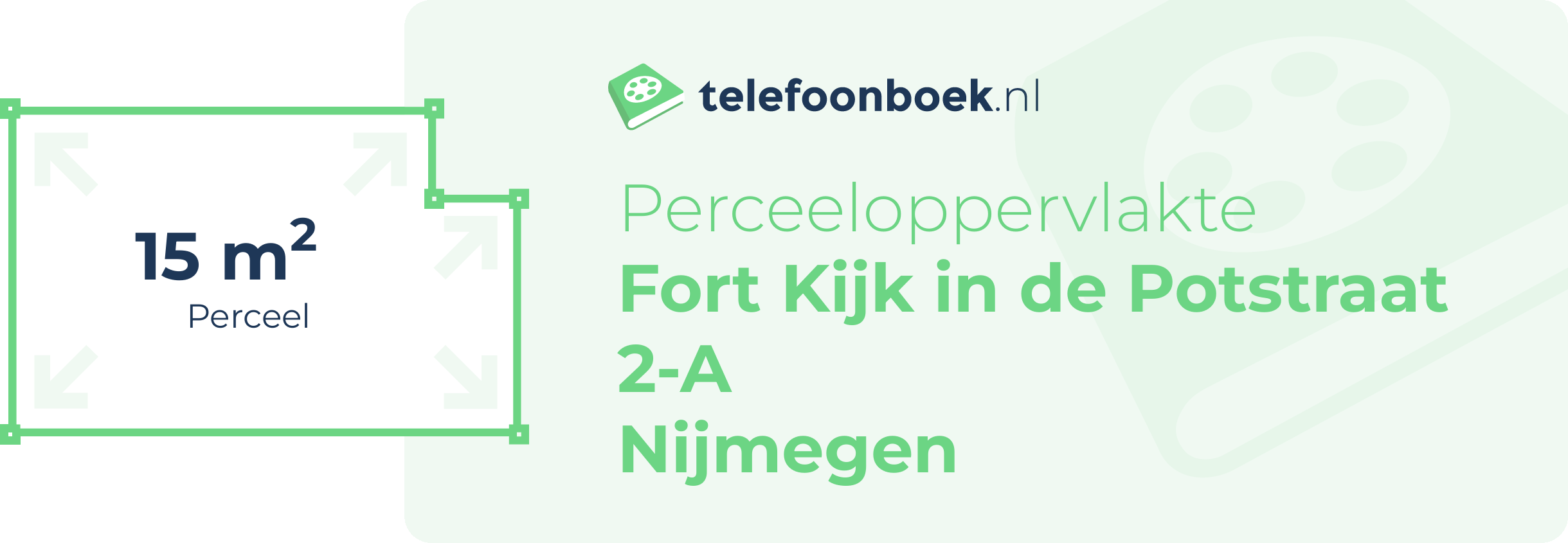 Perceeloppervlakte Fort Kijk In De Potstraat 2-A Nijmegen