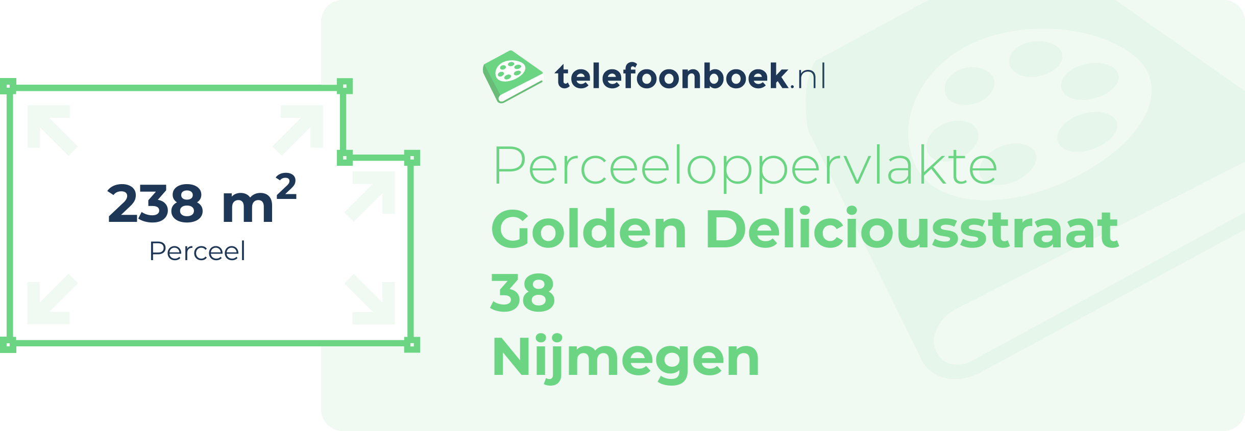 Perceeloppervlakte Golden Deliciousstraat 38 Nijmegen