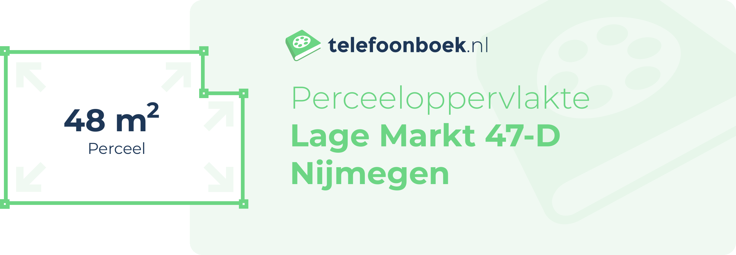 Perceeloppervlakte Lage Markt 47-D Nijmegen