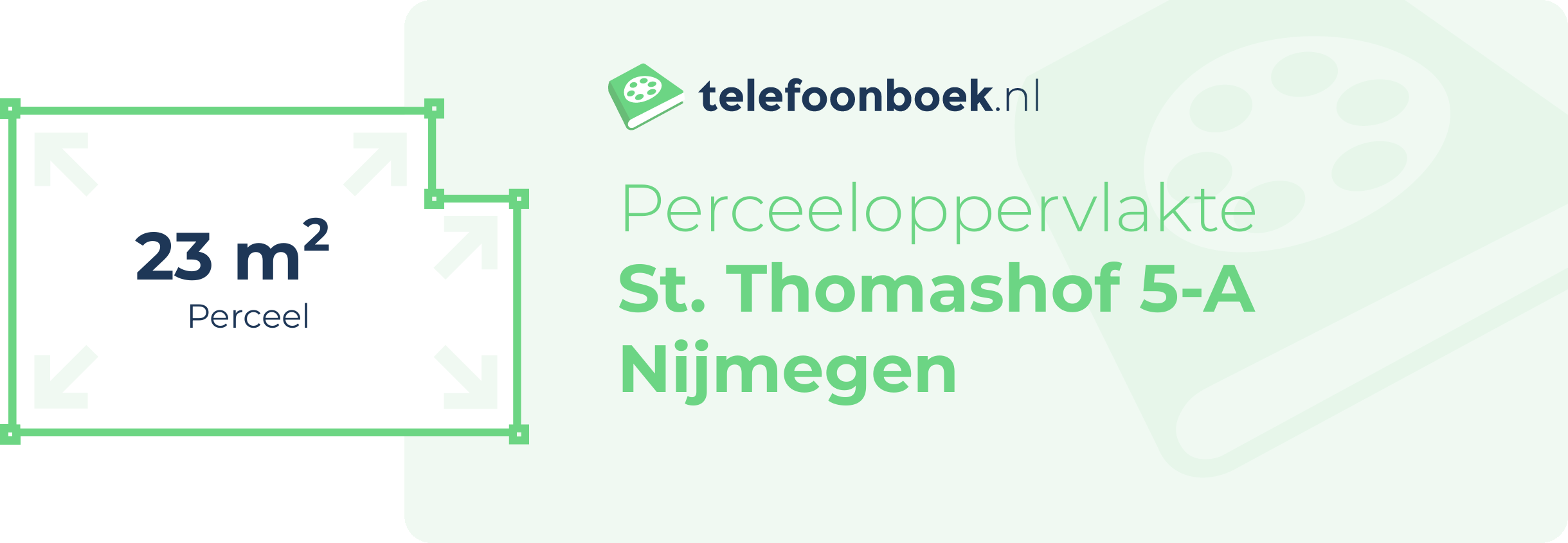 Perceeloppervlakte St. Thomashof 5-A Nijmegen