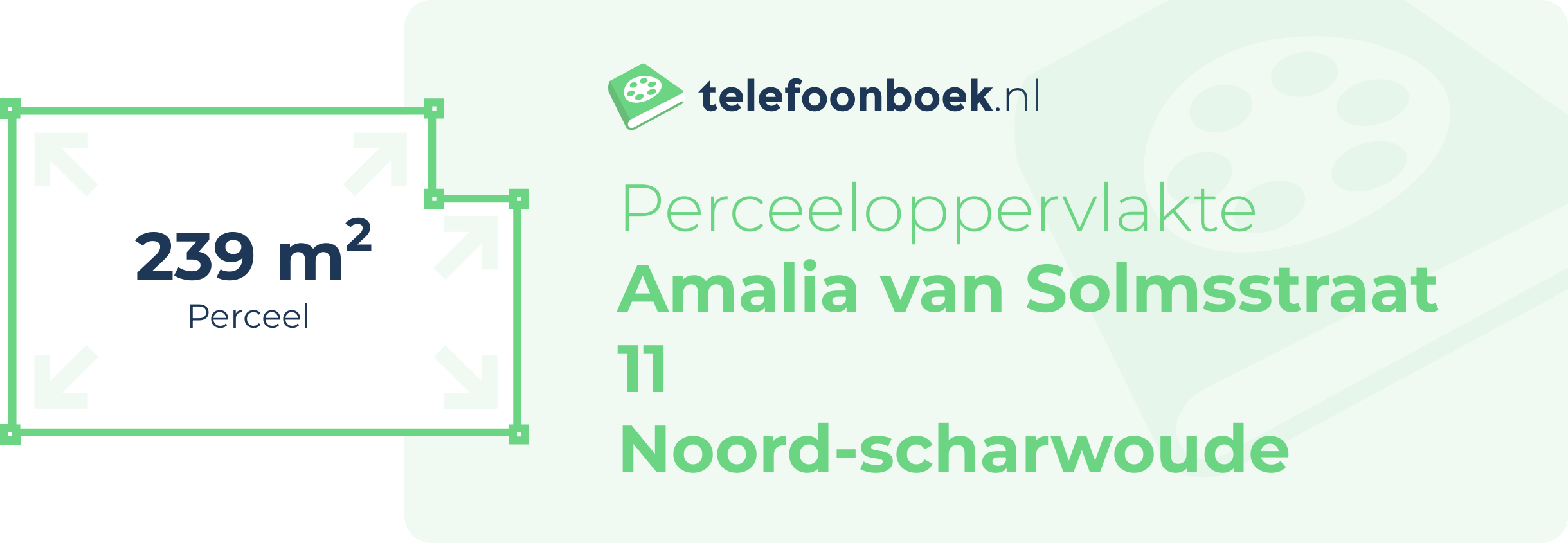 Perceeloppervlakte Amalia Van Solmsstraat 11 Noord-Scharwoude