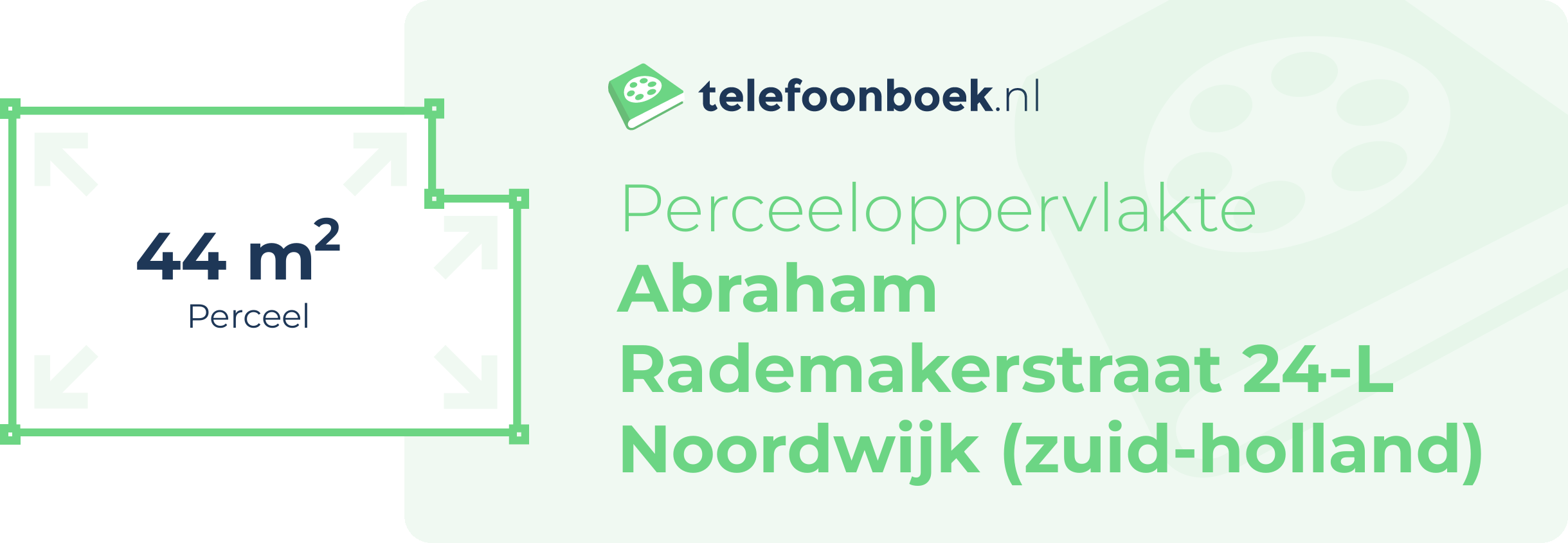 Perceeloppervlakte Abraham Rademakerstraat 24-L Noordwijk (Zuid-Holland)