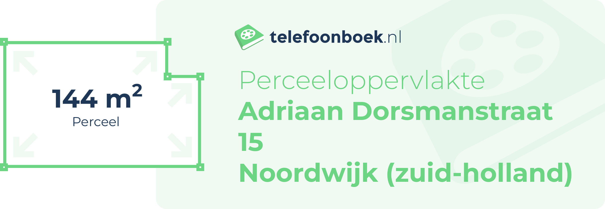 Perceeloppervlakte Adriaan Dorsmanstraat 15 Noordwijk (Zuid-Holland)