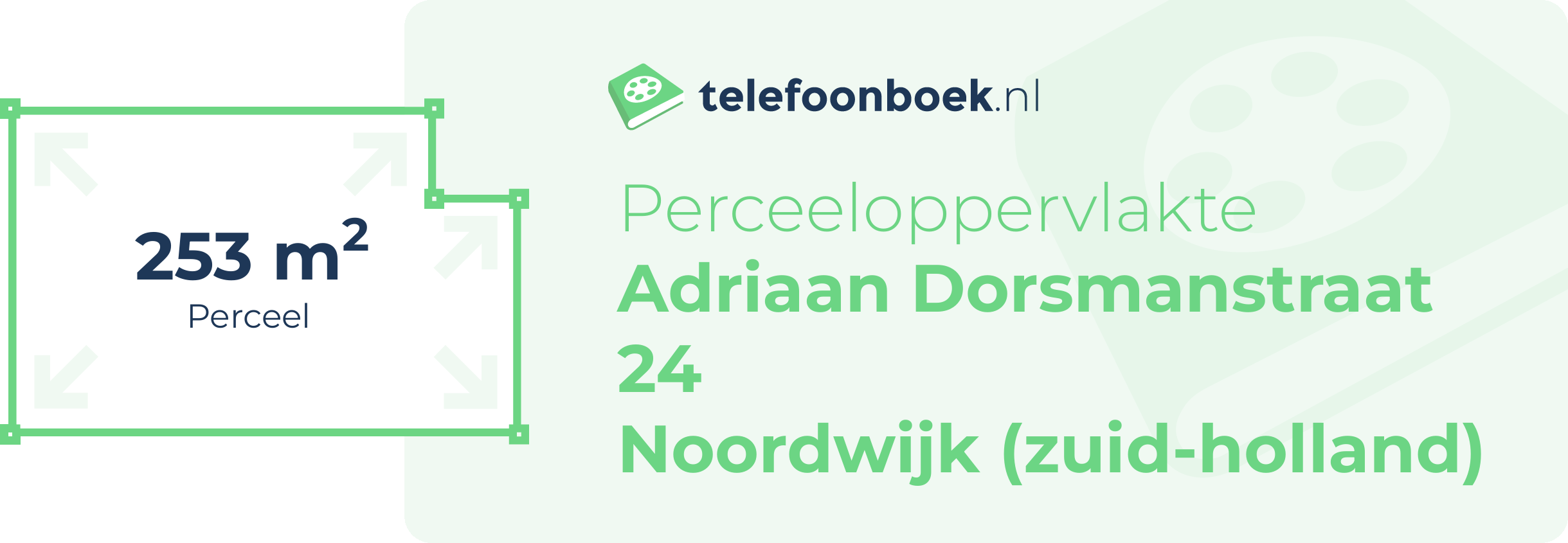 Perceeloppervlakte Adriaan Dorsmanstraat 24 Noordwijk (Zuid-Holland)