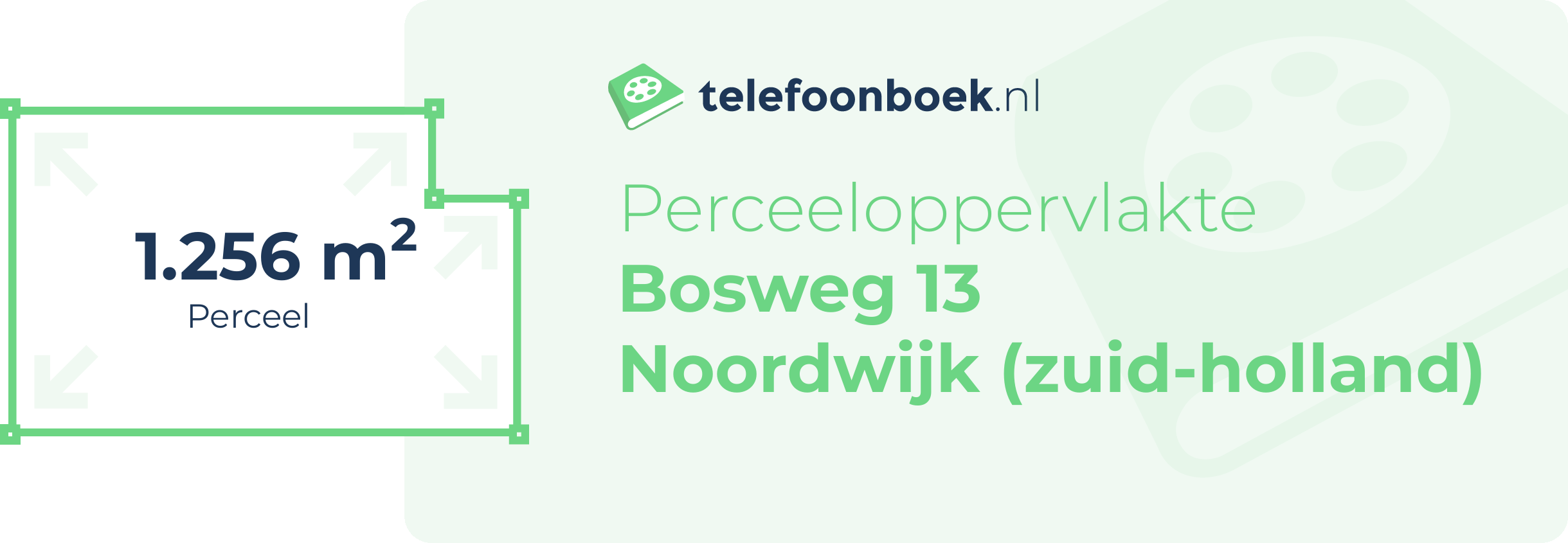 Perceeloppervlakte Bosweg 13 Noordwijk (Zuid-Holland)