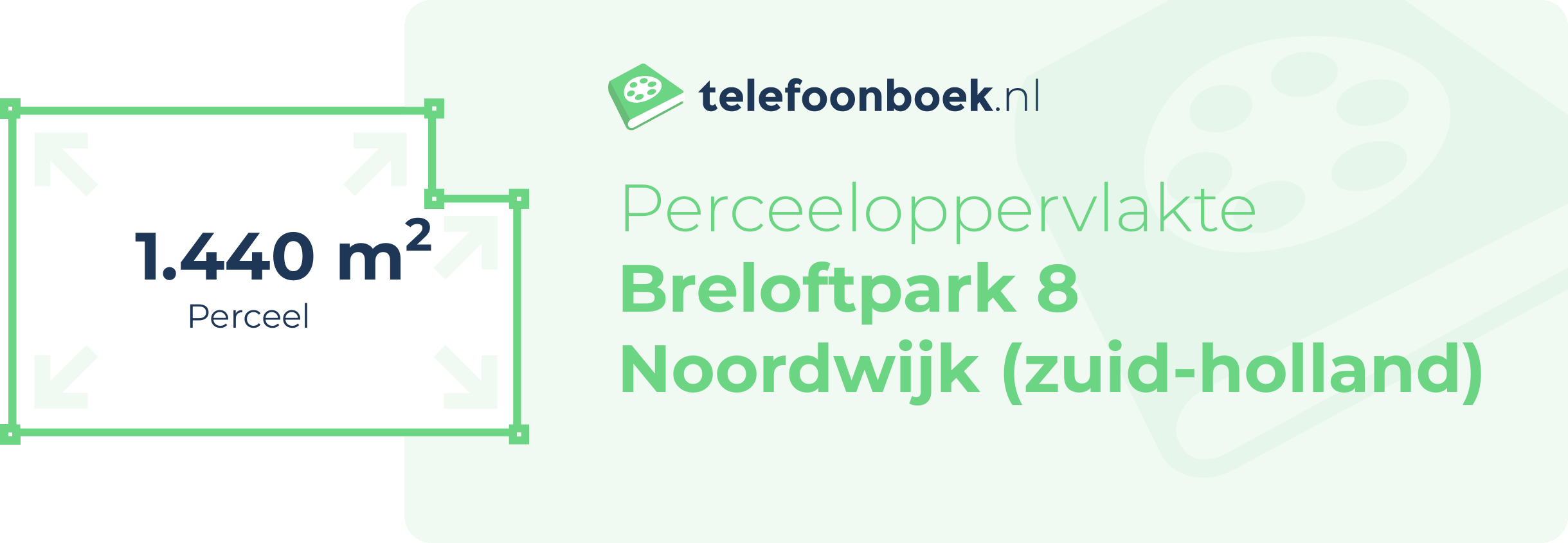 Perceeloppervlakte Breloftpark 8 Noordwijk (Zuid-Holland)