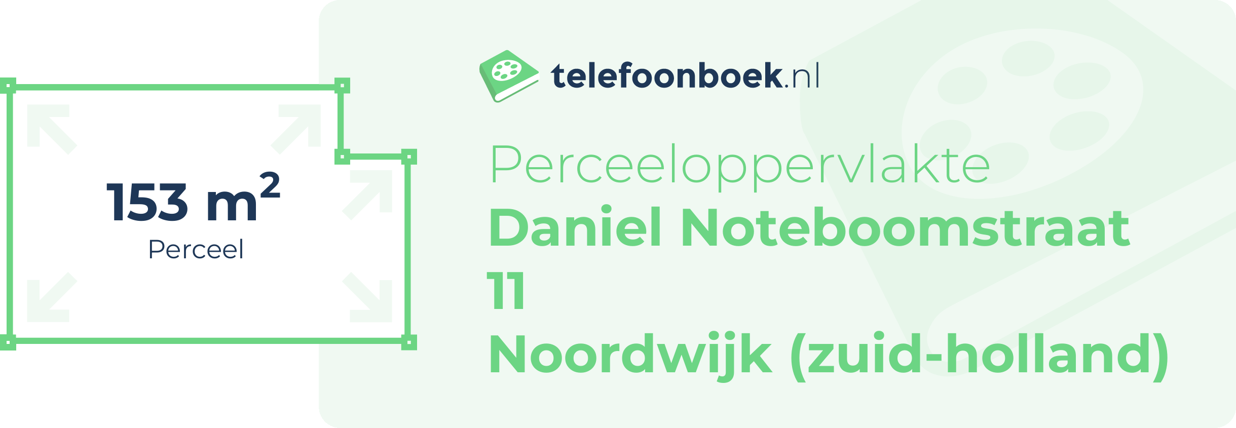 Perceeloppervlakte Daniel Noteboomstraat 11 Noordwijk (Zuid-Holland)