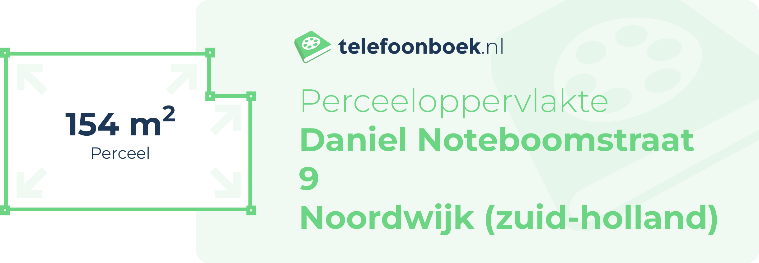 Perceeloppervlakte Daniel Noteboomstraat 9 Noordwijk (Zuid-Holland)