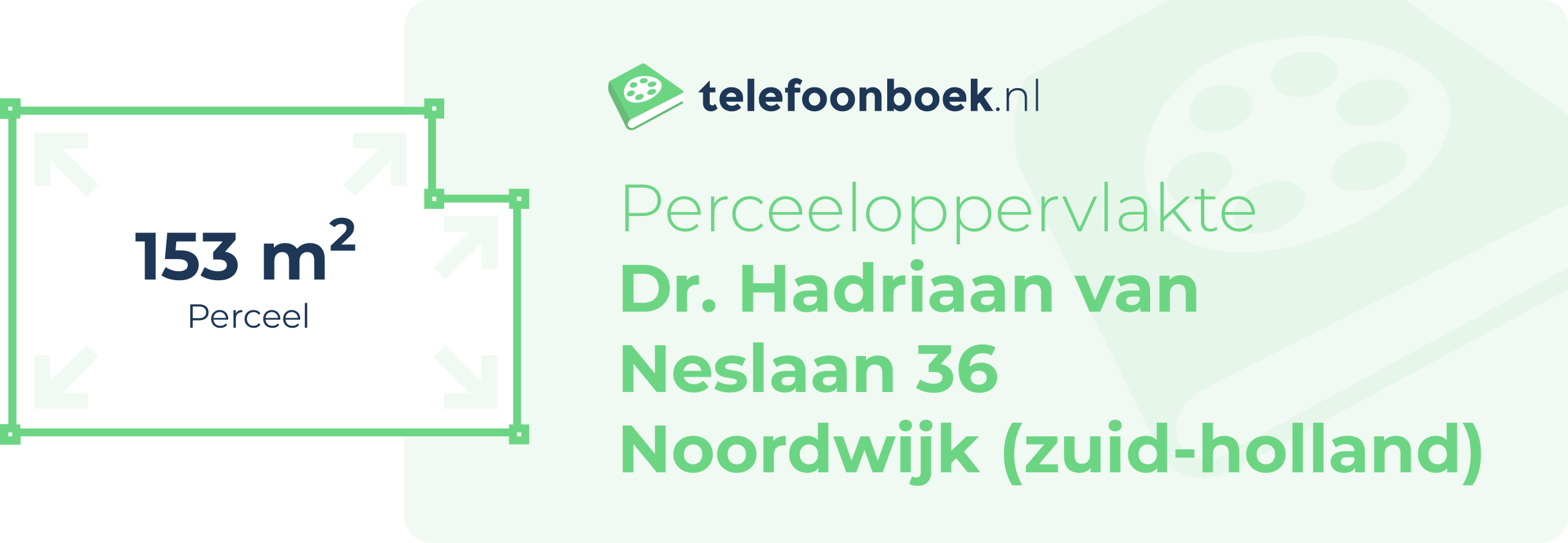 Perceeloppervlakte Dr. Hadriaan Van Neslaan 36 Noordwijk (Zuid-Holland)