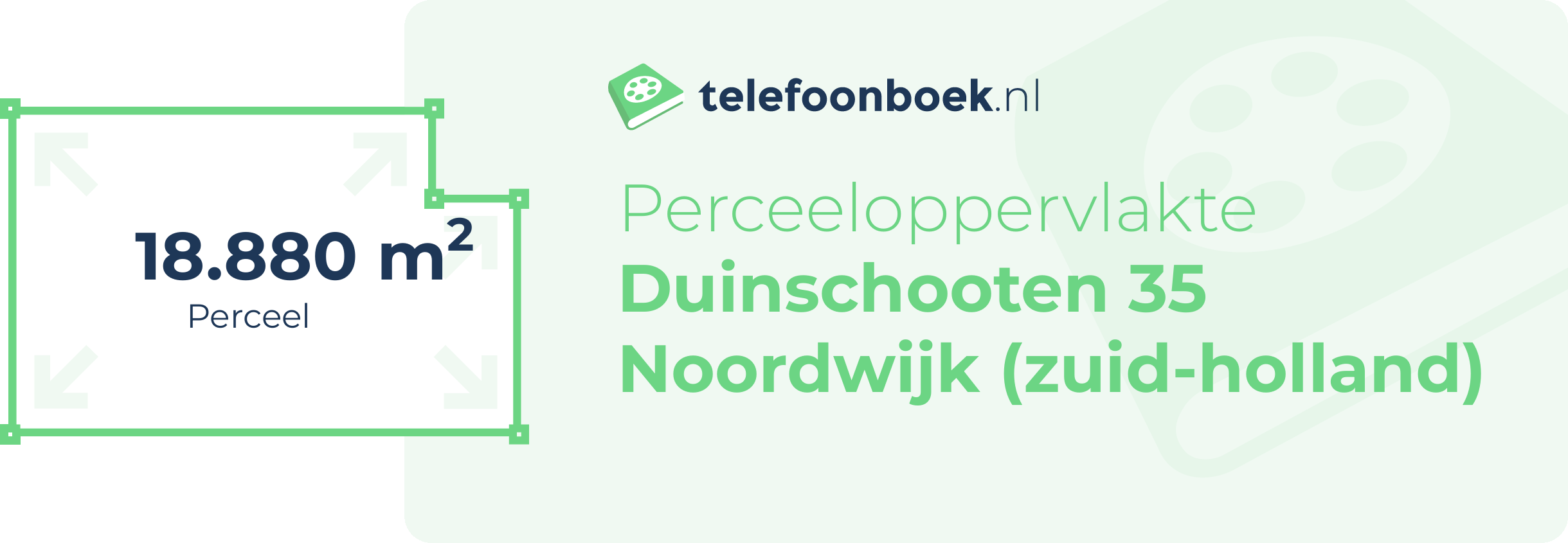 Perceeloppervlakte Duinschooten 35 Noordwijk (Zuid-Holland)