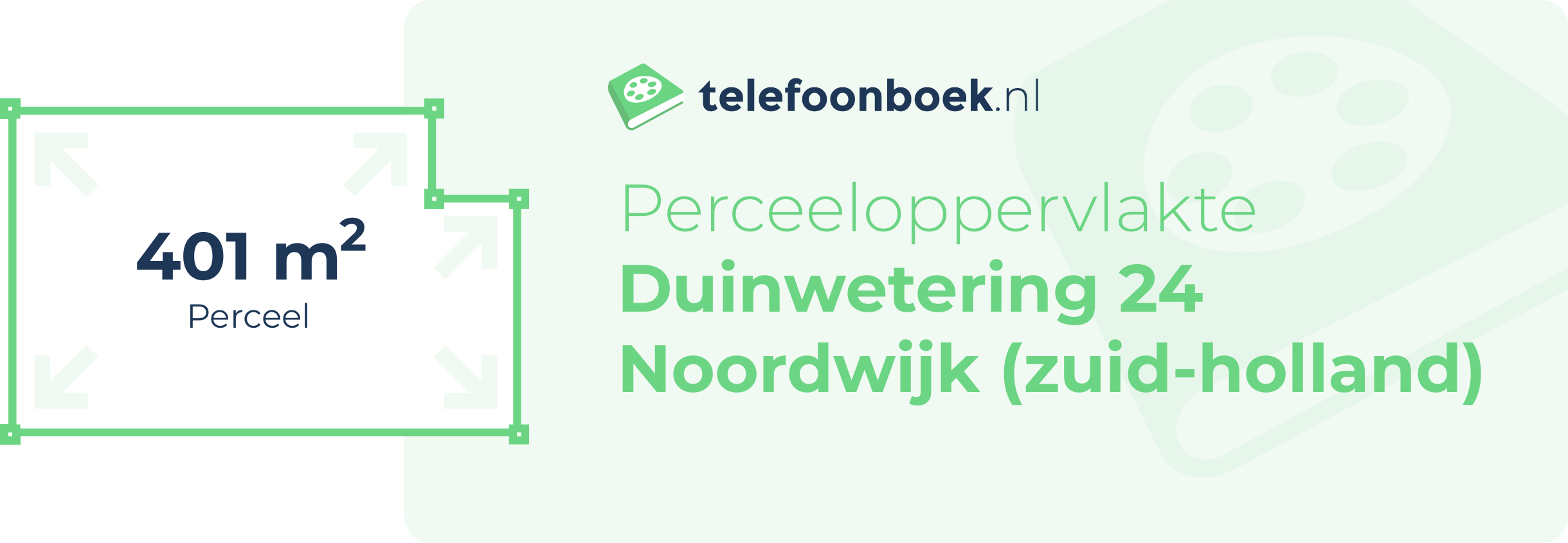 Perceeloppervlakte Duinwetering 24 Noordwijk (Zuid-Holland)