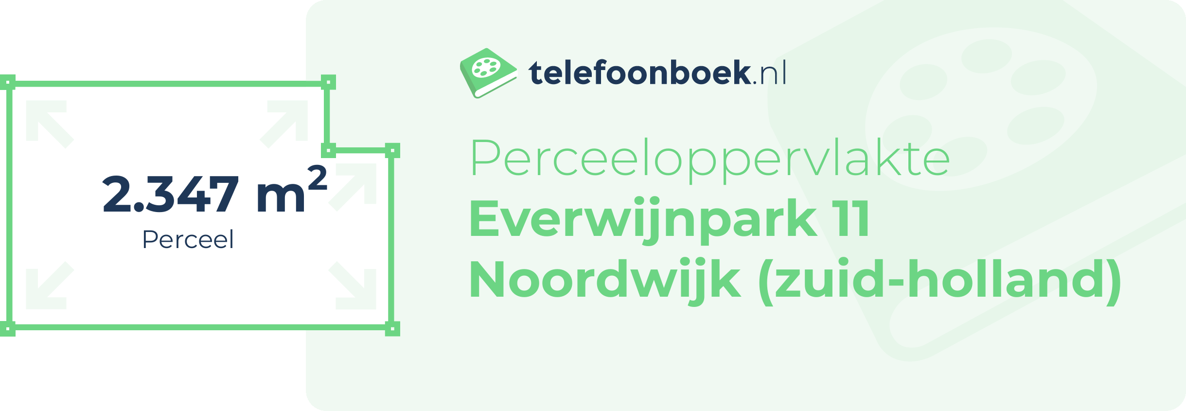 Perceeloppervlakte Everwijnpark 11 Noordwijk (Zuid-Holland)