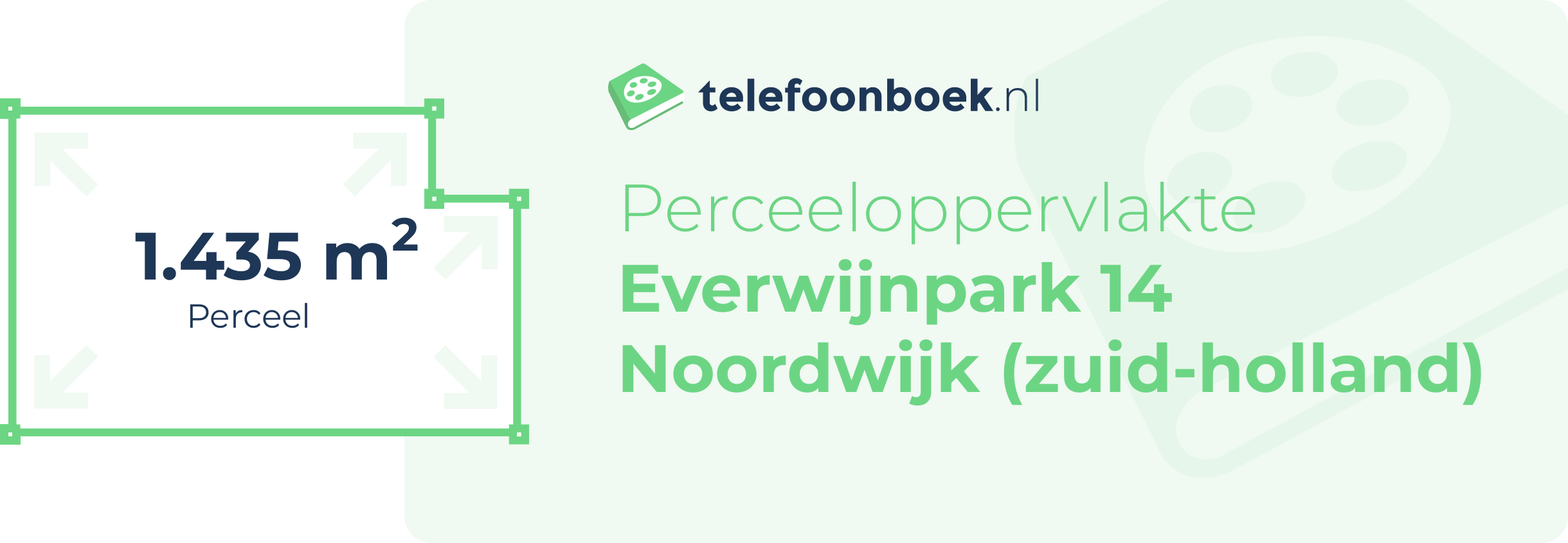 Perceeloppervlakte Everwijnpark 14 Noordwijk (Zuid-Holland)