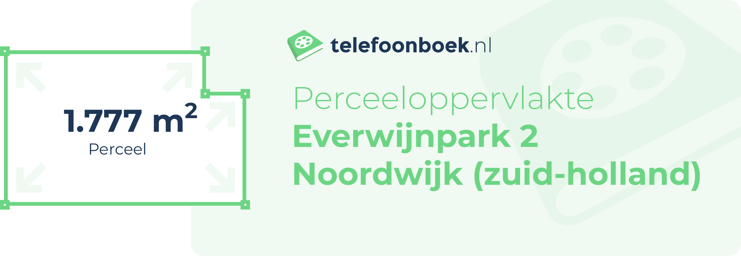 Perceeloppervlakte Everwijnpark 2 Noordwijk (Zuid-Holland)