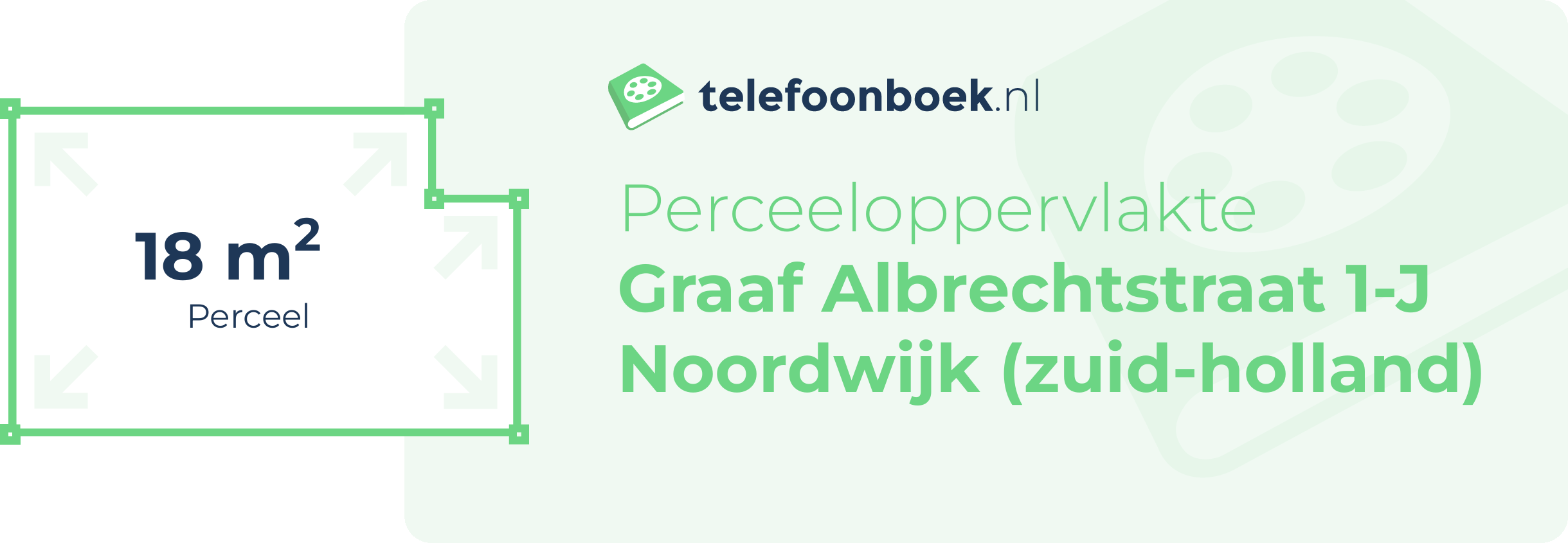 Perceeloppervlakte Graaf Albrechtstraat 1-J Noordwijk (Zuid-Holland)