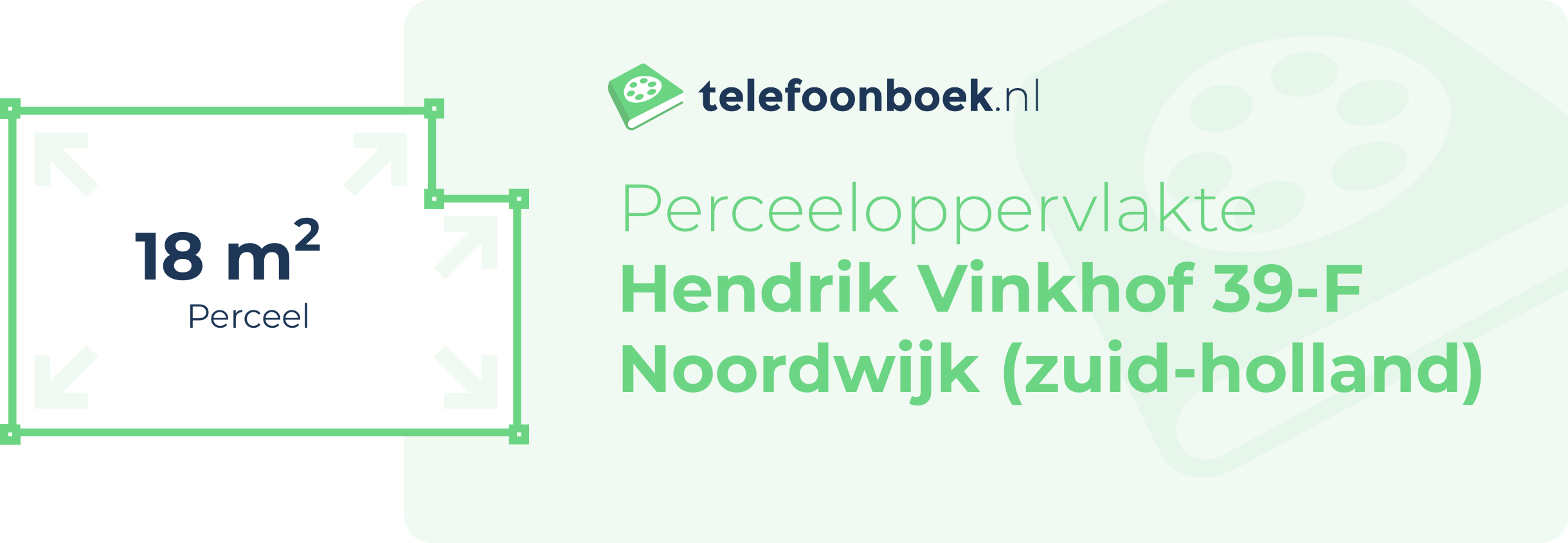 Perceeloppervlakte Hendrik Vinkhof 39-F Noordwijk (Zuid-Holland)