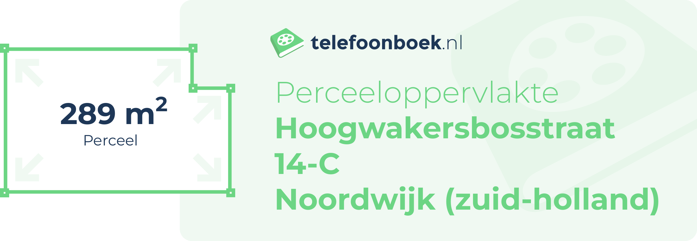 Perceeloppervlakte Hoogwakersbosstraat 14-C Noordwijk (Zuid-Holland)