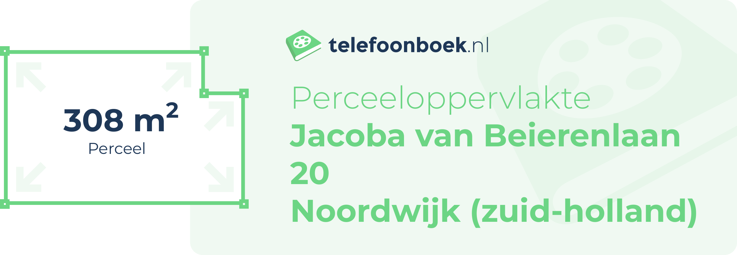 Perceeloppervlakte Jacoba Van Beierenlaan 20 Noordwijk (Zuid-Holland)