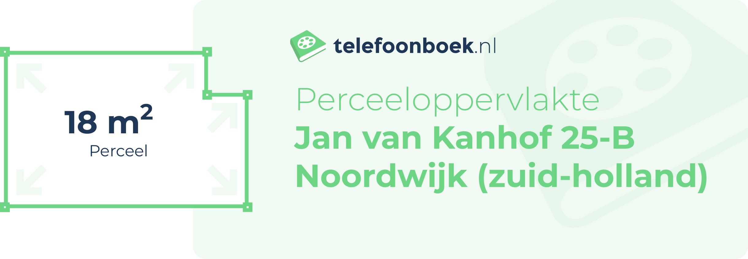 Perceeloppervlakte Jan Van Kanhof 25-B Noordwijk (Zuid-Holland)