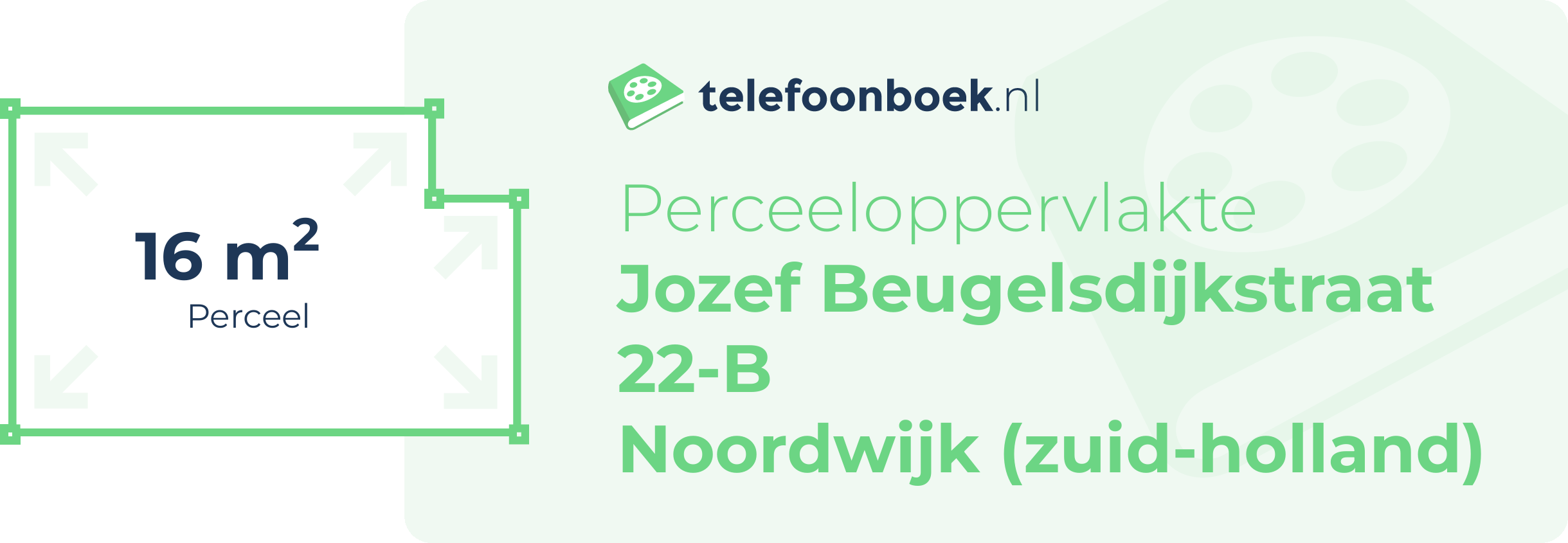 Perceeloppervlakte Jozef Beugelsdijkstraat 22-B Noordwijk (Zuid-Holland)