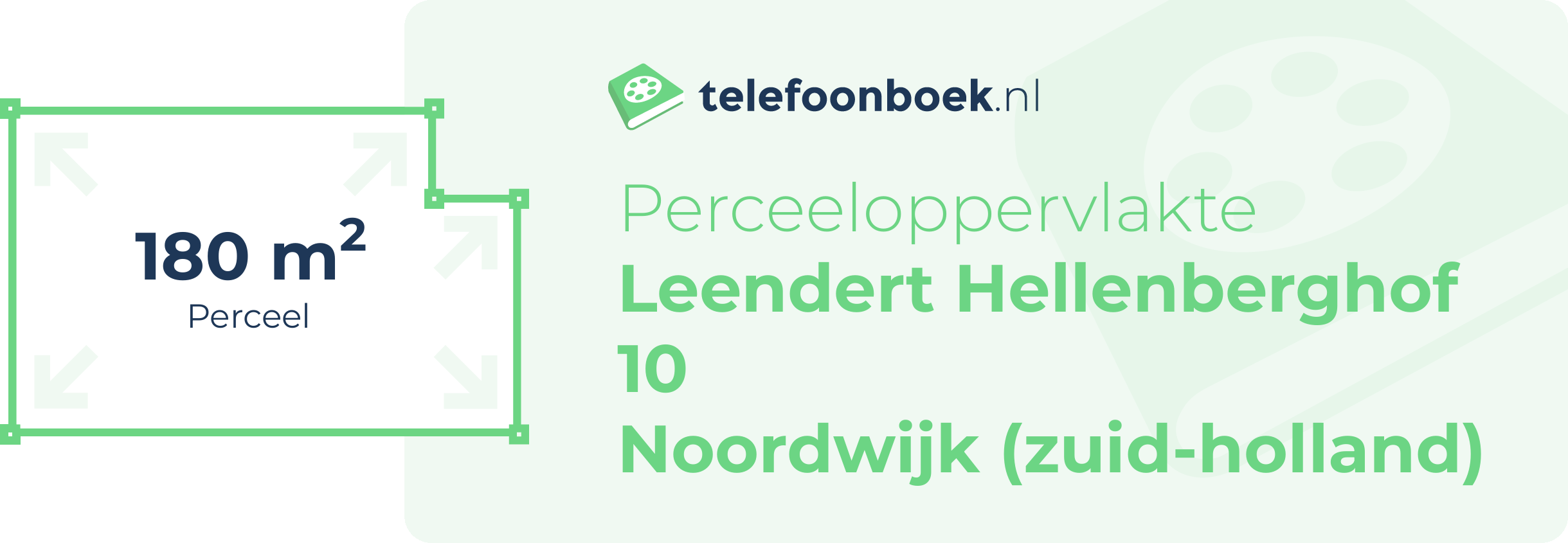 Perceeloppervlakte Leendert Hellenberghof 10 Noordwijk (Zuid-Holland)