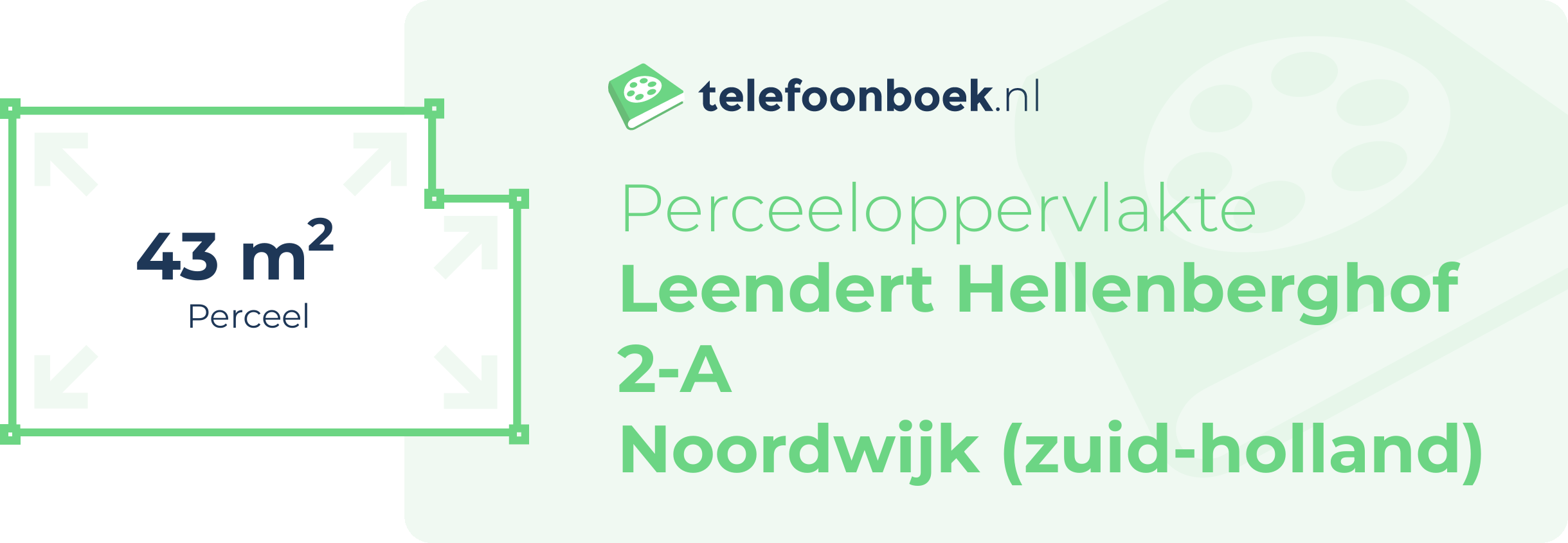 Perceeloppervlakte Leendert Hellenberghof 2-A Noordwijk (Zuid-Holland)