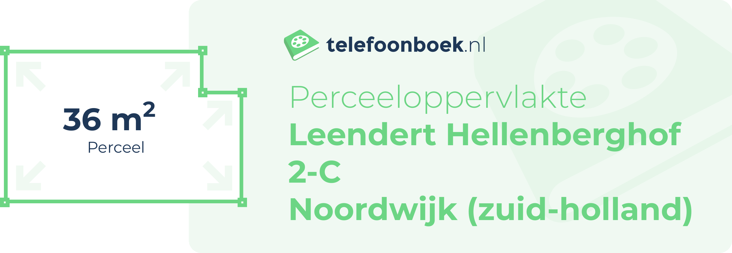 Perceeloppervlakte Leendert Hellenberghof 2-C Noordwijk (Zuid-Holland)