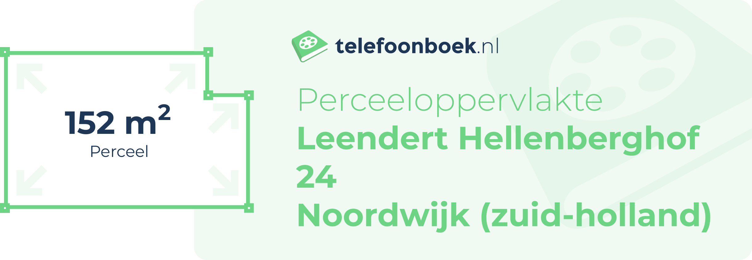 Perceeloppervlakte Leendert Hellenberghof 24 Noordwijk (Zuid-Holland)