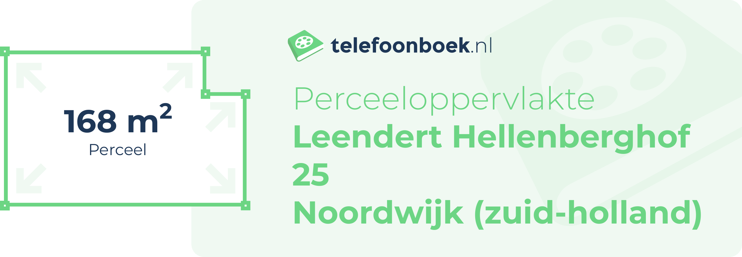 Perceeloppervlakte Leendert Hellenberghof 25 Noordwijk (Zuid-Holland)