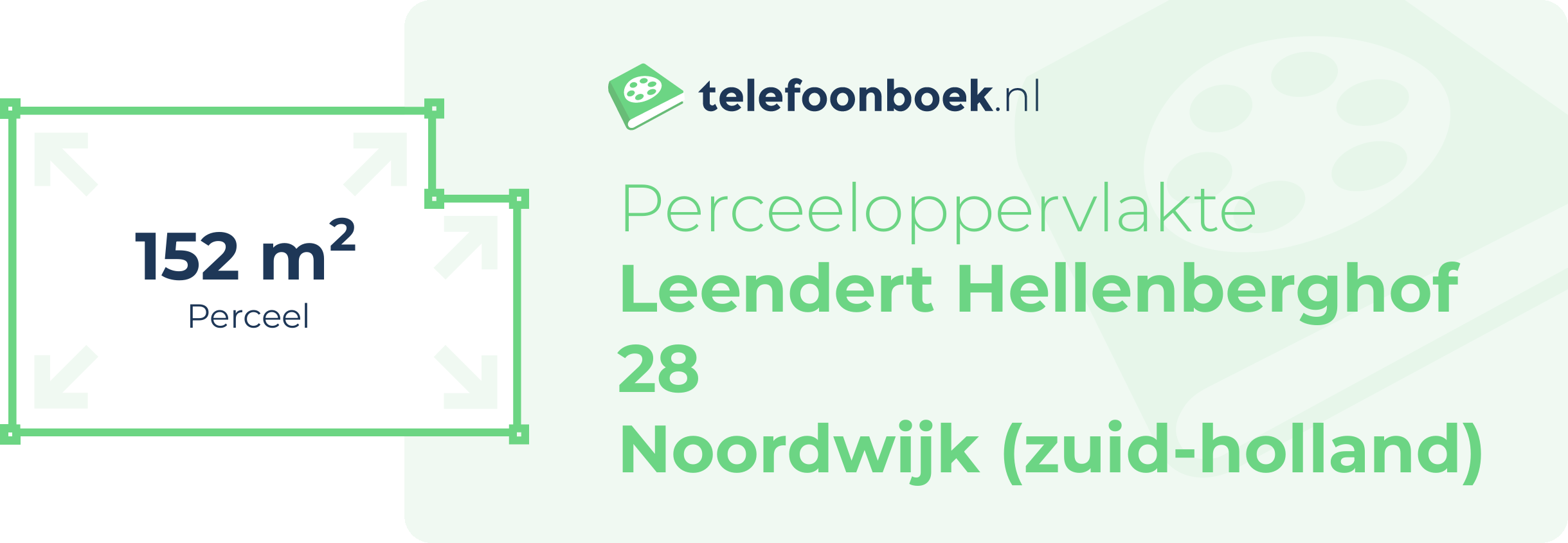 Perceeloppervlakte Leendert Hellenberghof 28 Noordwijk (Zuid-Holland)