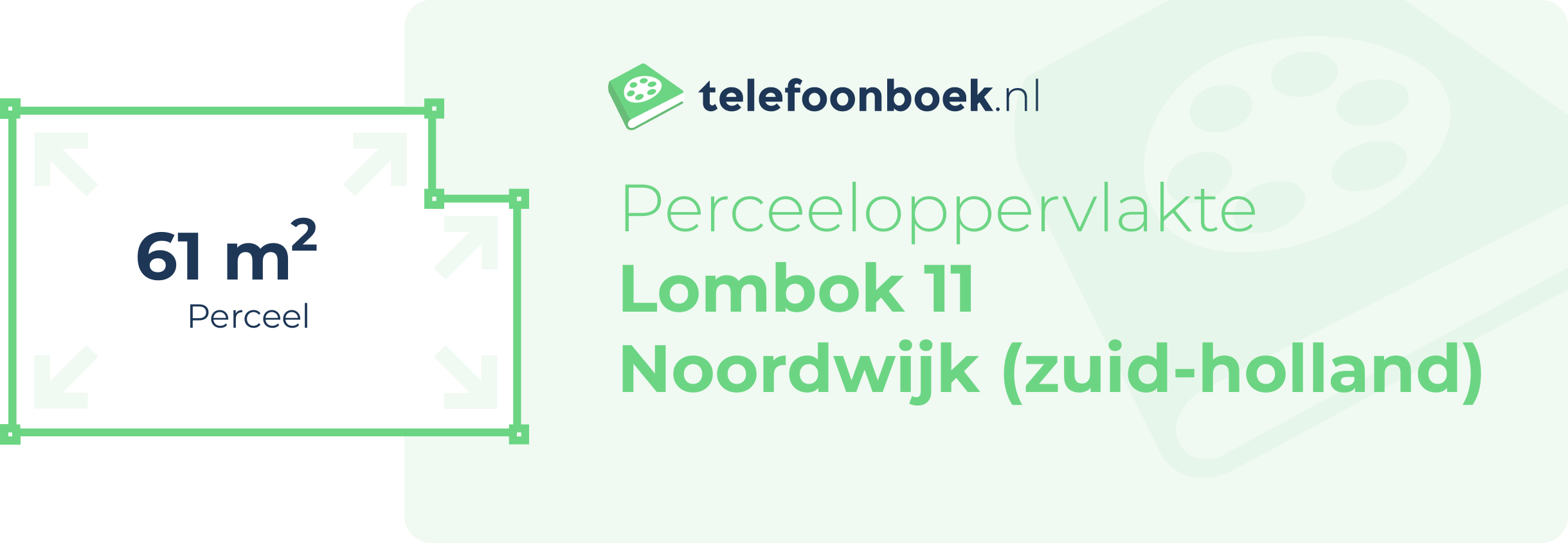 Perceeloppervlakte Lombok 11 Noordwijk (Zuid-Holland)