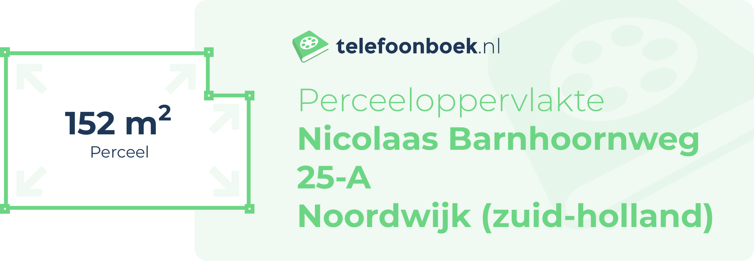 Perceeloppervlakte Nicolaas Barnhoornweg 25-A Noordwijk (Zuid-Holland)