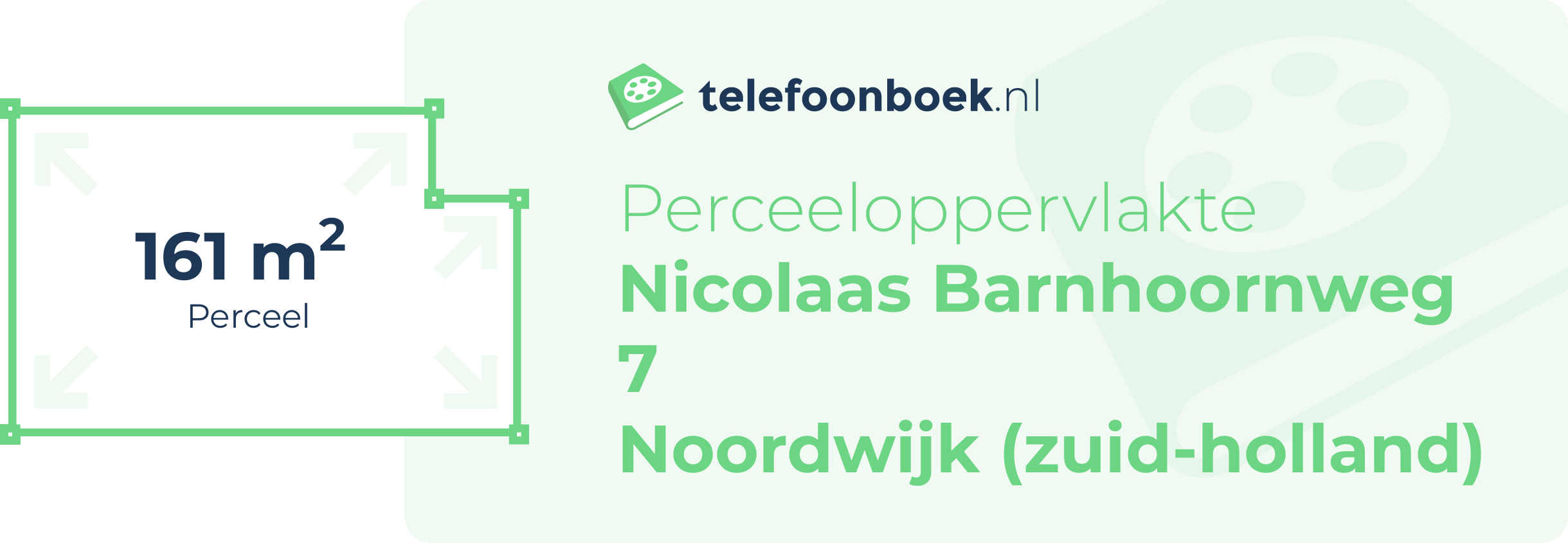 Perceeloppervlakte Nicolaas Barnhoornweg 7 Noordwijk (Zuid-Holland)